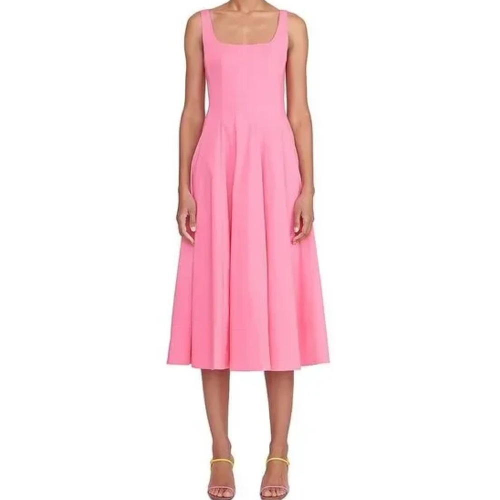 Staud NWT wells pink dress size 6